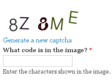 drupal  - captcha